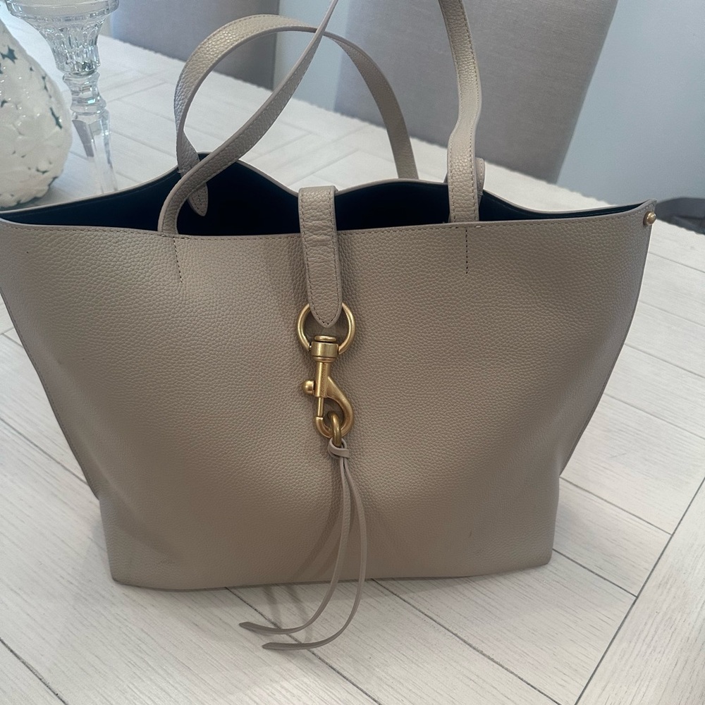 Rebecca Minkoff Tan Tote Bag with Gold Hardware